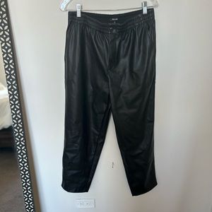 Madewell Faux Leather Joggers